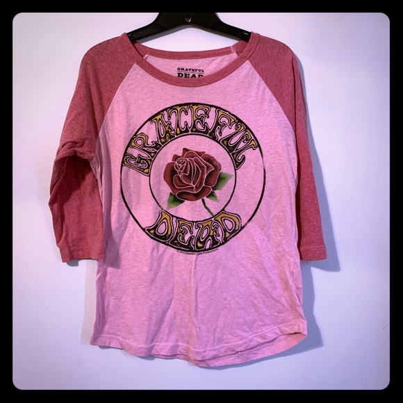 Grateful Dead Tops - Grateful Dead pink tee